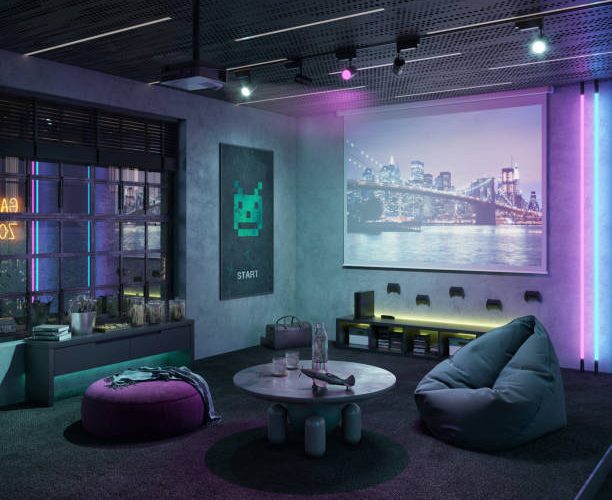 Black Vs White Projector Screen