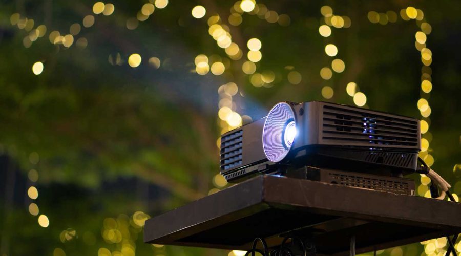 how many lumens for projector outside