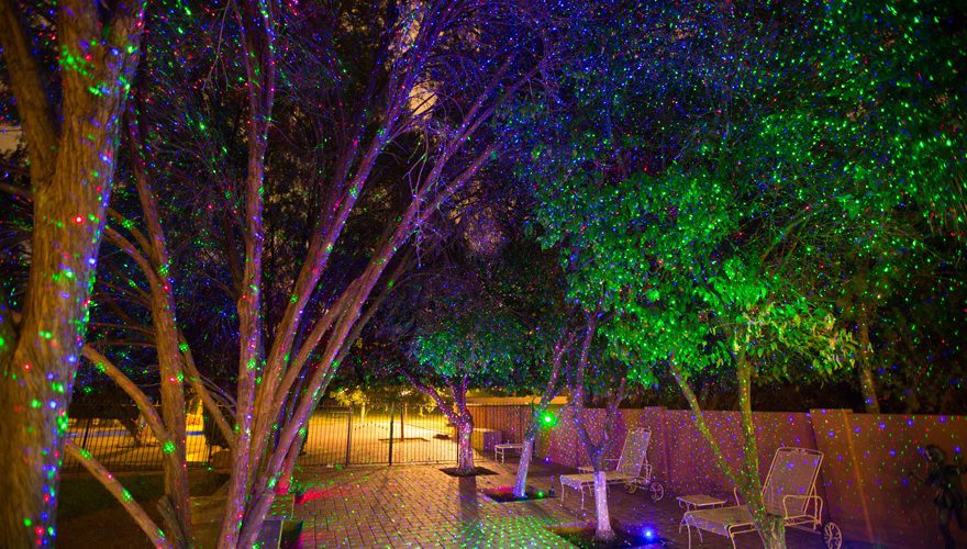 outdoor laser light projector