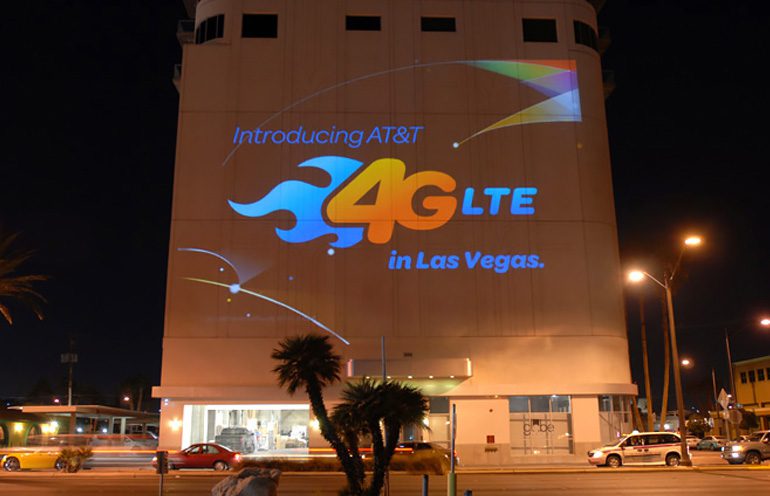 spotlight with logo