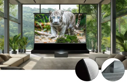 floor rising projector screen